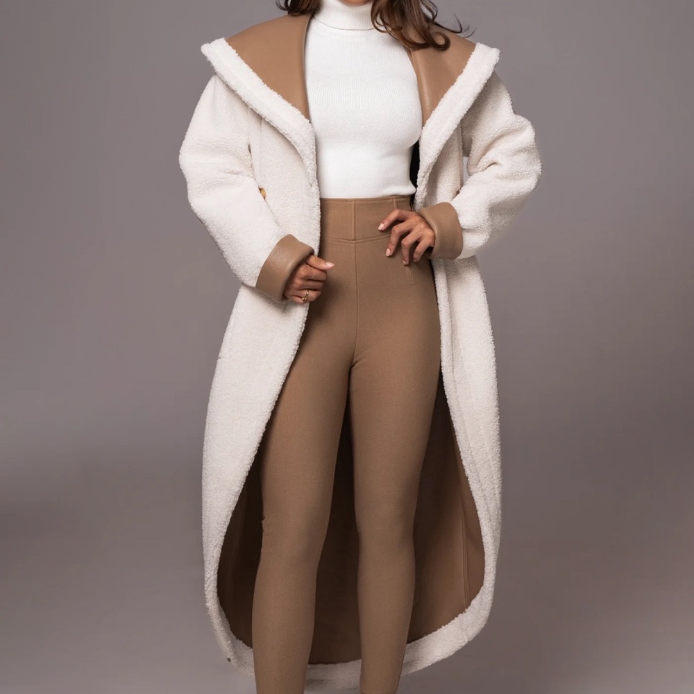 Tan Jaida Reversible Coat